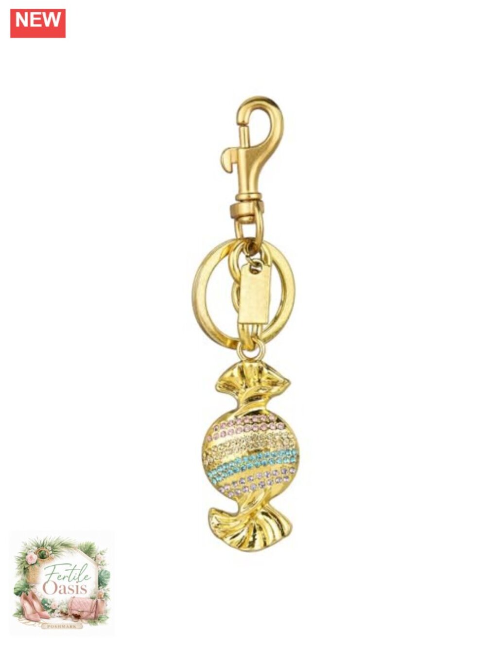 Brass Bag Charm Chain for Handbags, Purse Accessory, Keychain